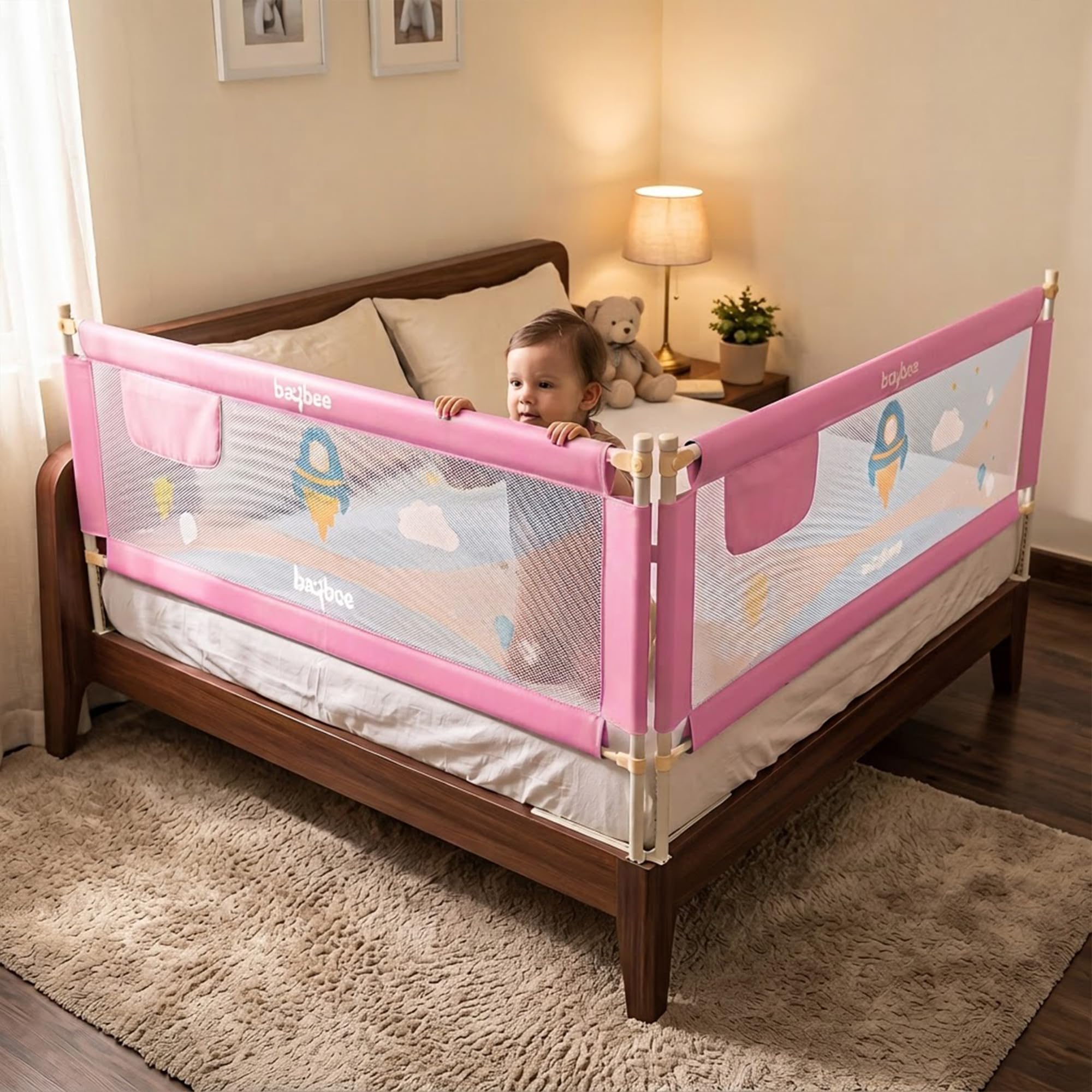 Baby Bed Rail Guard - Safe Sleep for Toddlers -17
