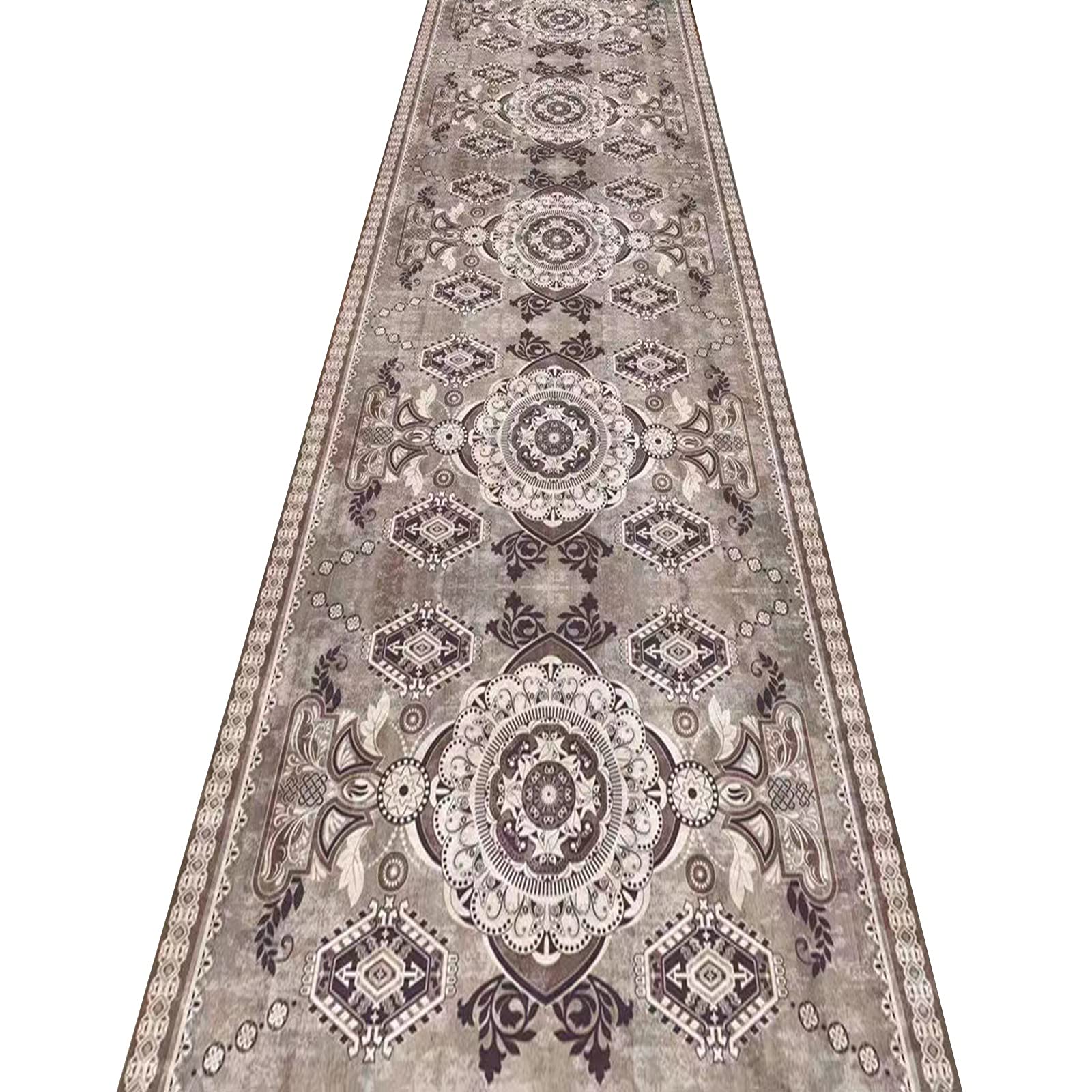 Alfombras de pasillo largo gris nórdico moqueta corredor para entrada lavable de 0.6x3m