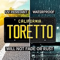 Vista 6 de Fast & Furious RNO 263 + Toretto Placas de Matrícula Metálicas Estampadas