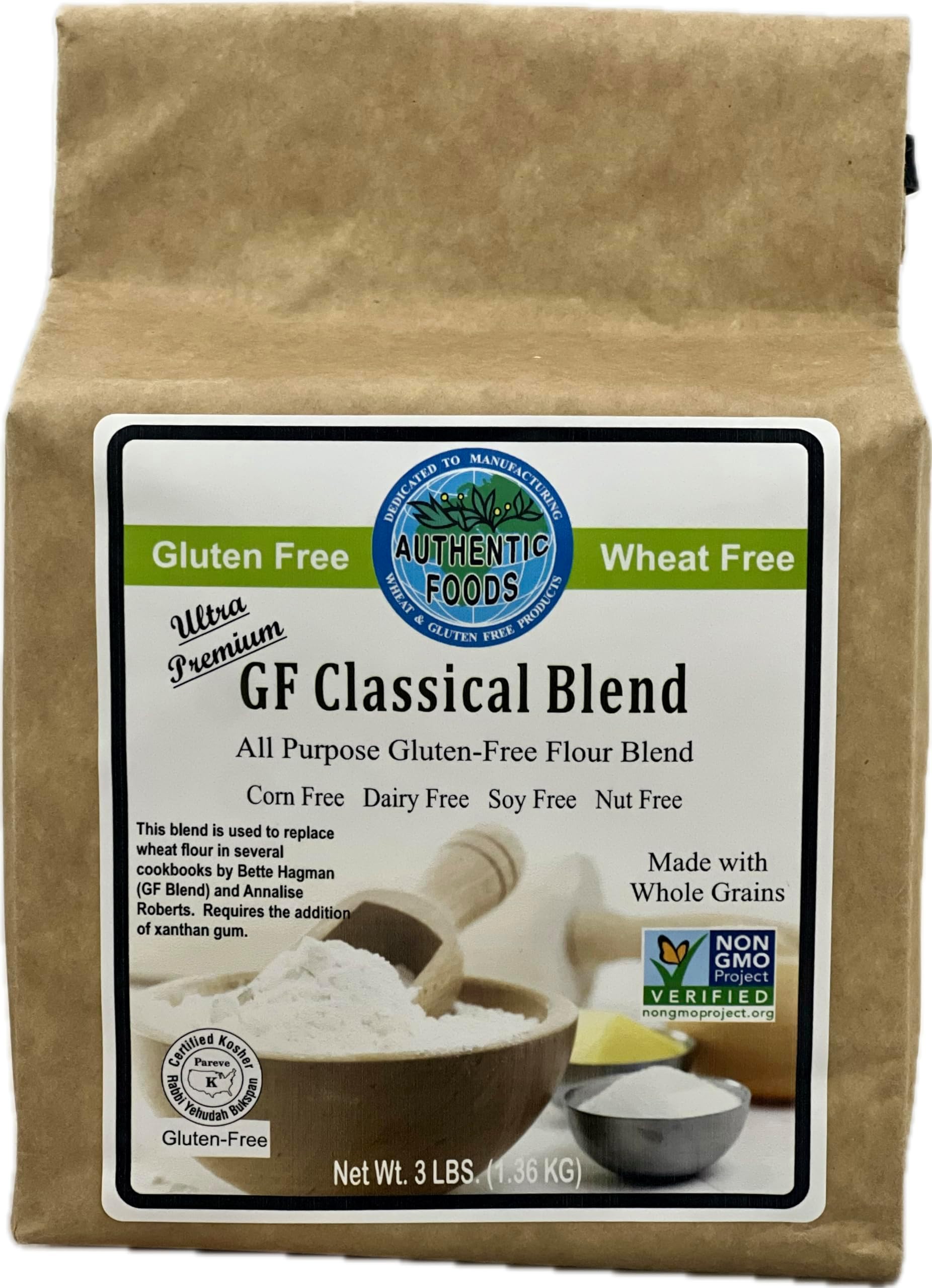 AUTHENTIC FOODS Classical Blend Flour, 48 OZ