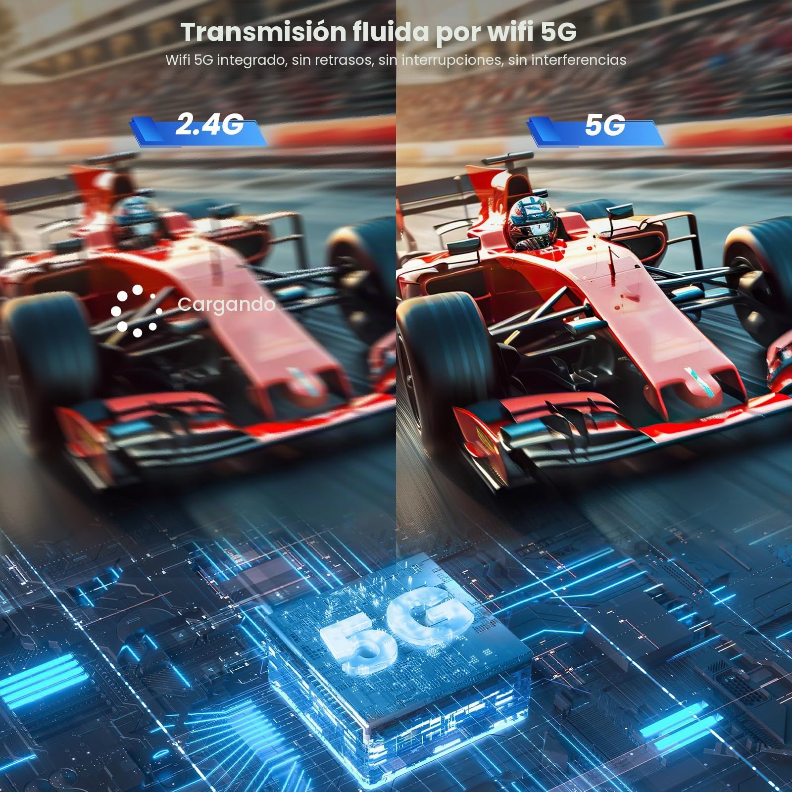 Transmisor y Receptor HDMI inalámbrico [1080P Full HD], transmisión inalámbrica HDMI para Streaming de PC, portátil, Consola a TV, proyector, inalámbrico y Sencillo