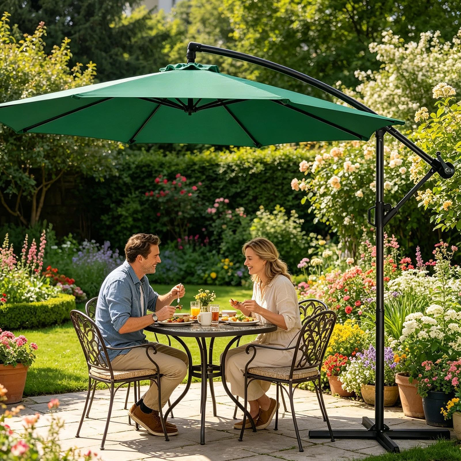 Schirmkurbel Ersatz | Wetterschutz Sonnenschirm Aufsatz | Terrassen-Schirm Kurbelgriff - für Erwachsene Jugendliche Hof Markt Garten Hof Hinterhof