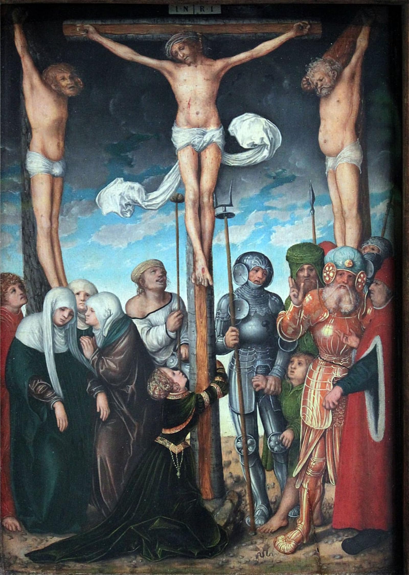 SERENDIPITP Abstract Painting Mural Print Picture Wall Decor Painting Saint Christina by Lucas Cranach the Elder Vintage Wall Artwork for Home Decor 60x90cm