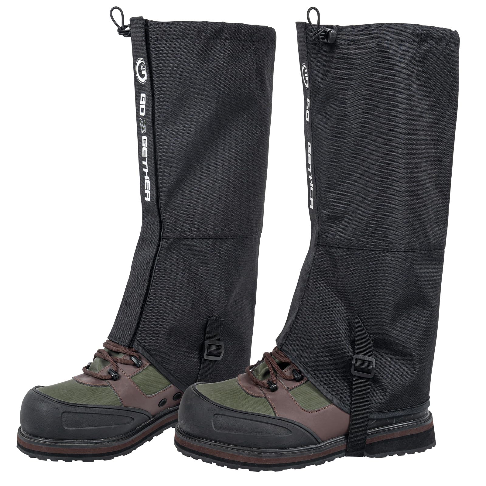 G2 GO2GETHER Leg Gaiters – Waterproof and Adjustable Snow Boot Gaiters for Hiking, Walking, Hunting, Mountain Climbing and Snowshoeing