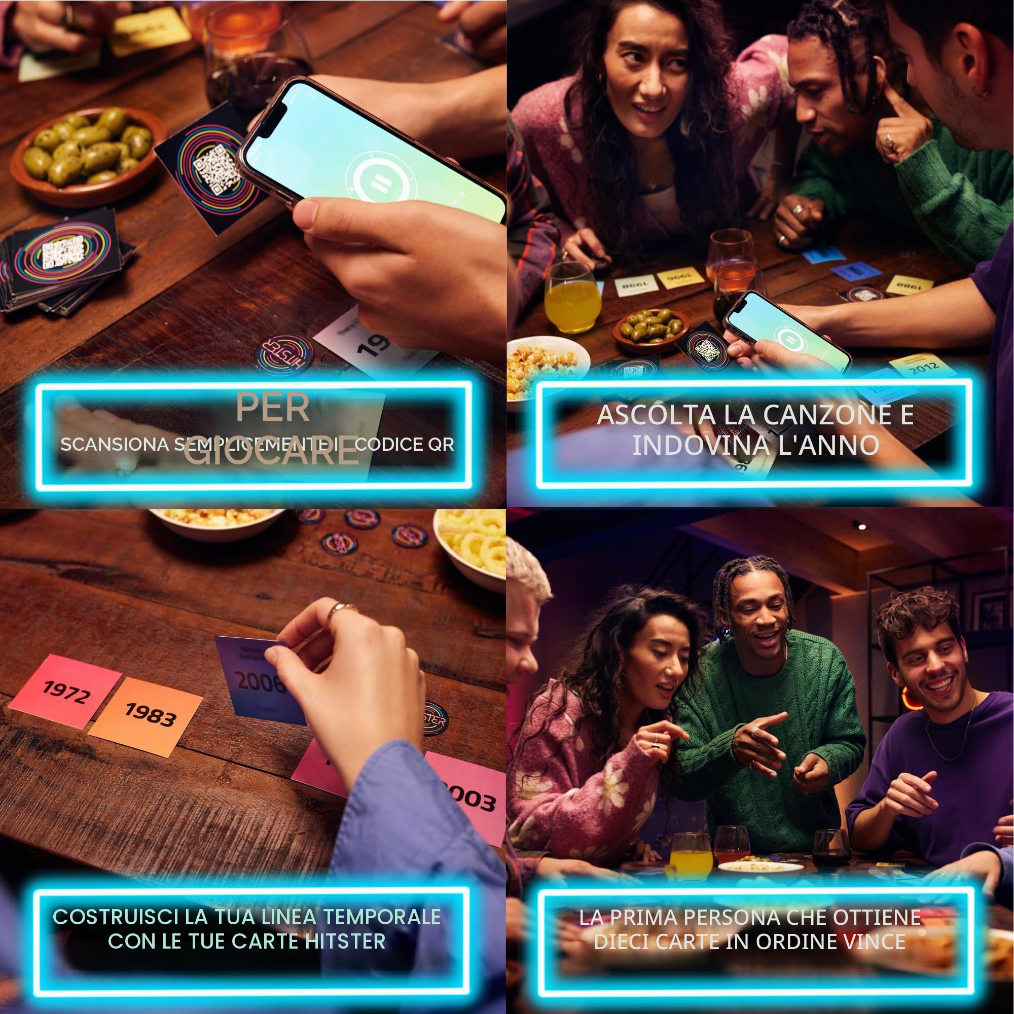 Hitster Summer Party - Gioco da tavolo musicale per feste, carte e quiz per barbecue, appuntamenti e feste in giardino, oltre 300 nuove canzoni - Guess the Song, Year & Artist - Giochi per adulti e