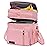 MIYCOO Lunch Bag & Lunch Box for Women Men Double Deck - Leakproof Insulated Soft Large Adult Lunch Cooler Bag for Work, Beach, Picnic, Camping, Travel (Pink,15L)