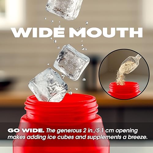 Miniatura 3 de Cannon Sports Botella de agua deportiva de 1 litro, sin BPA, capacidad de 34 onzas, boca grande, 2 tapas (popote y apretado), ideal para deportes