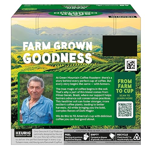 Vista 173 de Green Mountain Coffee Roasters Sumatra Reserve Coffee, cápsulas Keurig K-Cup de una sola porción, tostado oscuro, 32