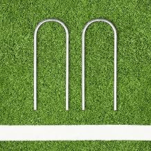 FORZA Steel U-Peg Ground Anchors | Heavy-Duty Galvanized Stakes for Soccer Goals Garden Yards Tents SOD Pins Lawn Landscaping Staples Multiple Sizes & Packs 4, 10 Inch