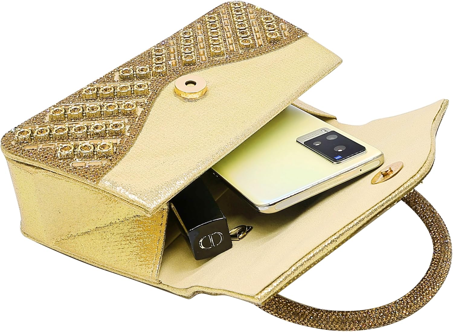 Clutch Purses for Women Sparkly Rhinestones Purses and Handbags for Wedding Party Evening Crossbody Bag with Chain - Image 6