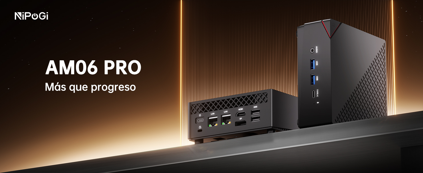 NiPoGi AM06PRO Mini PC Ryzen 7 5825U (Defeat 5700U, 8C/16T
