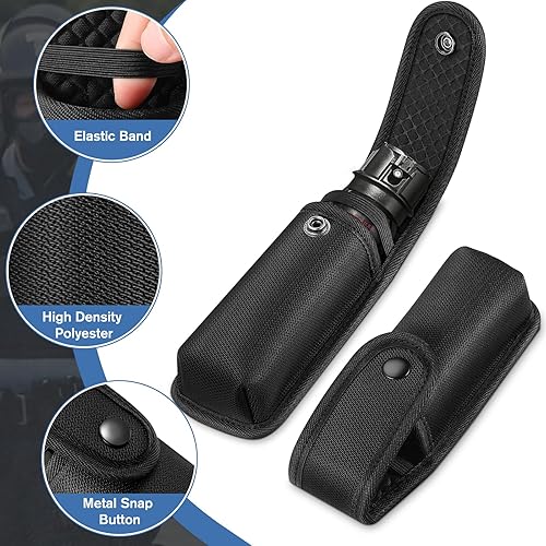 Miniatura 9 de FINPAC Funda moldeada para aerosol OCMace, bolsa de spray de pimienta con solapa superior MK3 MK4 Soporte para recipiente con botón a presión para