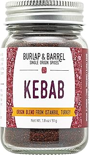 Kebab - Savory and Bright Grilling Blend - Kebab Spice, Turkish Kebab - As Seen on Shark Tank - Kitchen Gift for Cooks - 1.8 oz Glass Jar