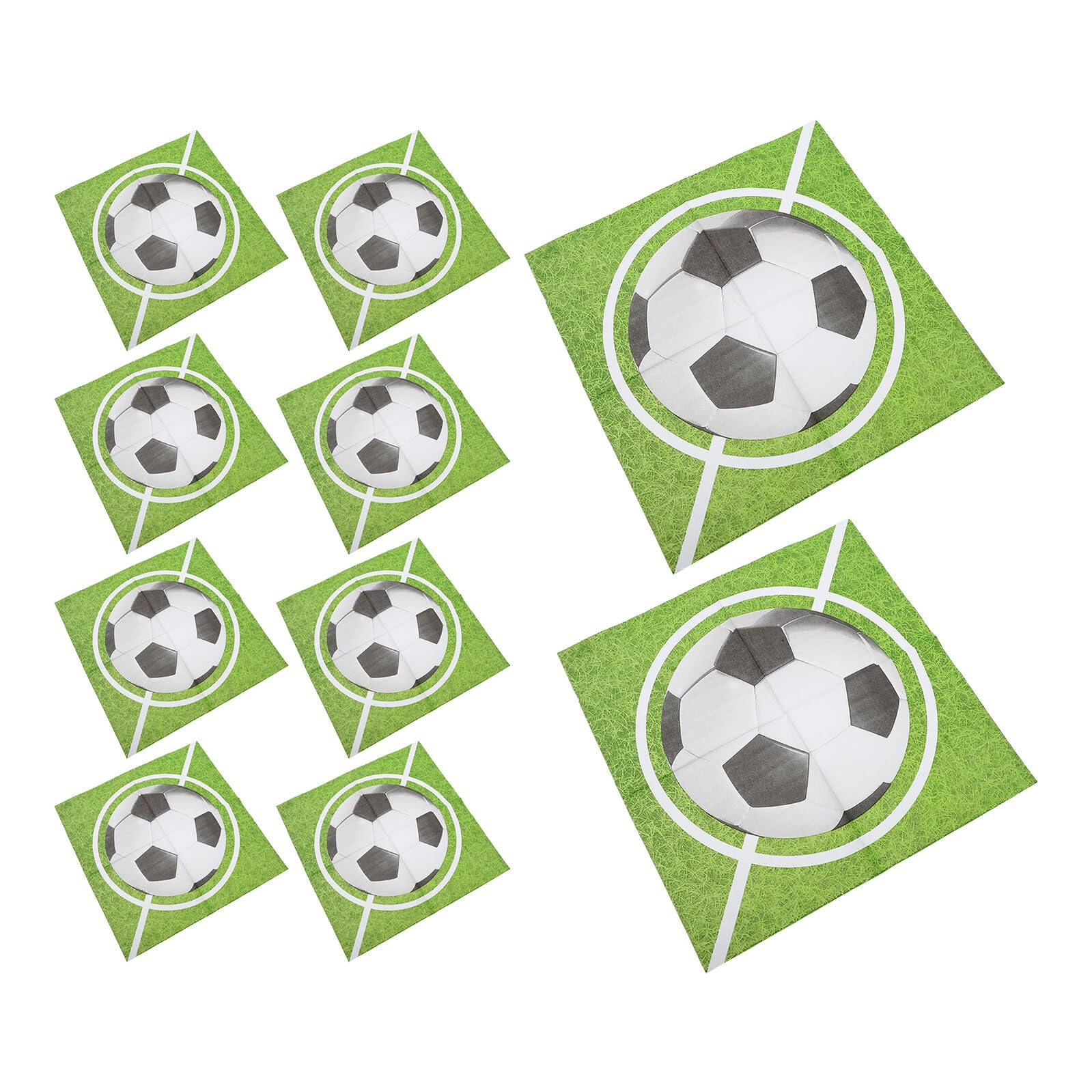 Servilletas para fiesta temática de fútbol y eventos deportivos, pack familiar de 100