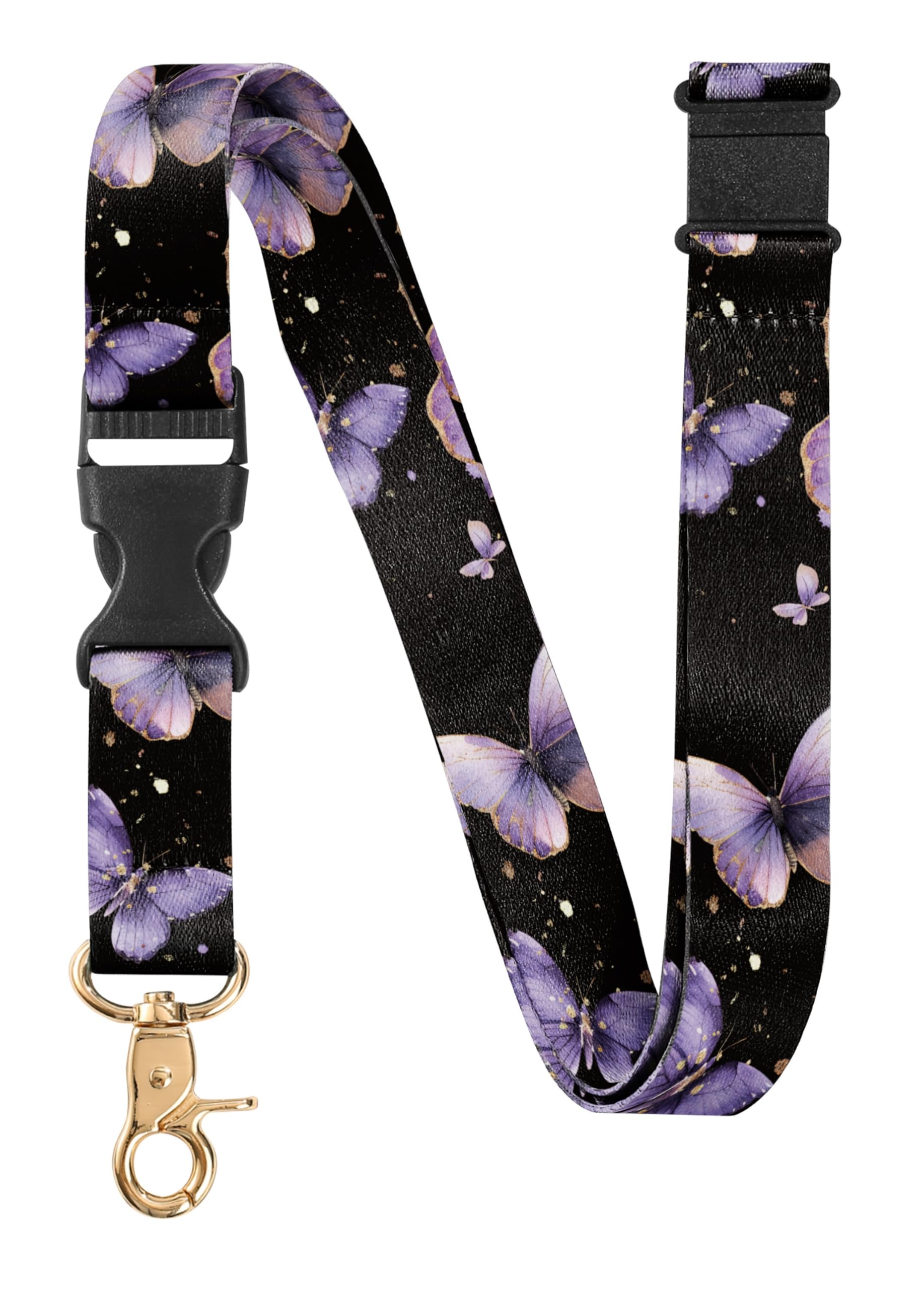 InnoBeta Neck Breakaway Lanyard for Women, Quick Release Safety Lanyards for ID Badges, Detachable Clip Keychain Lanyard