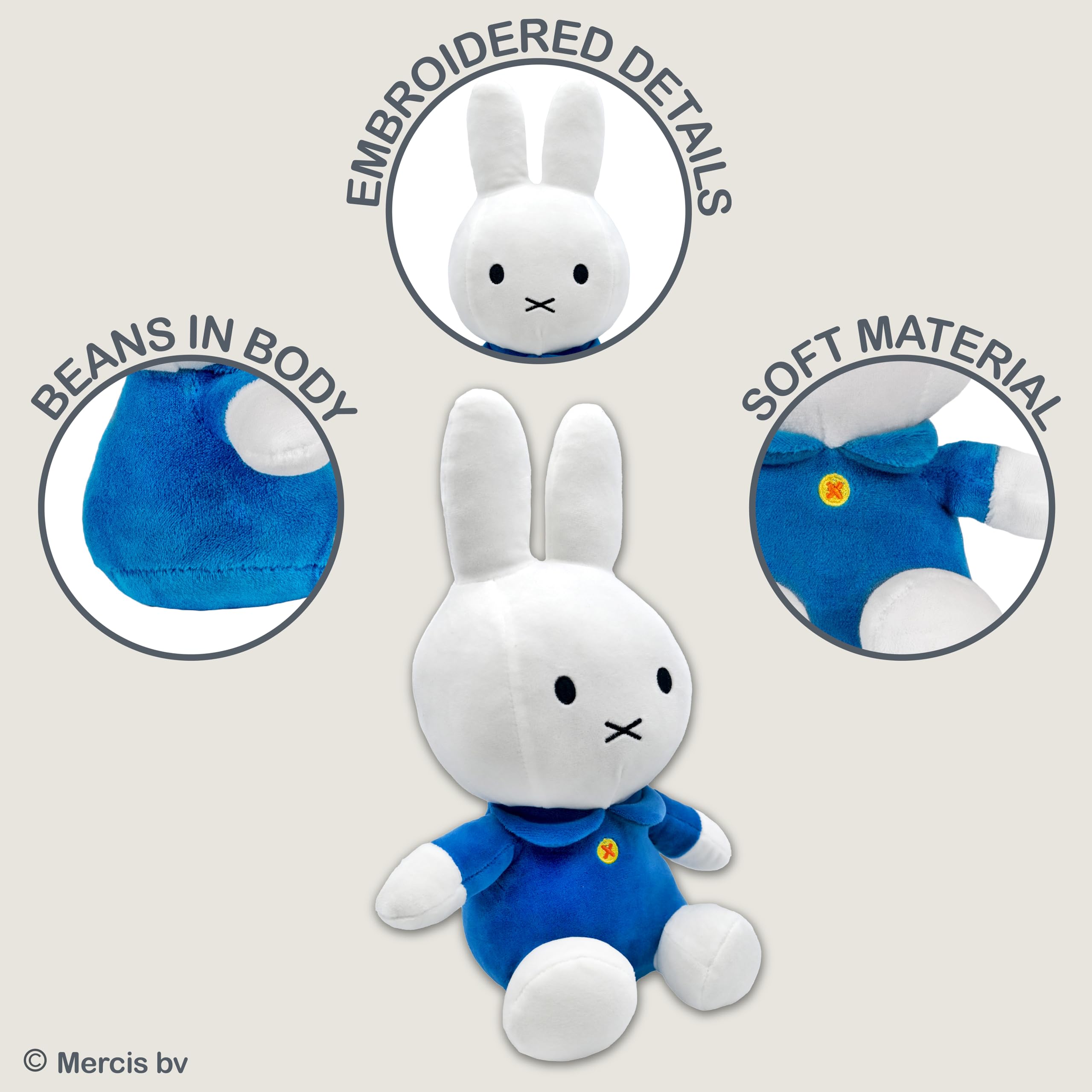 miffy✩.*˚ Miffy Soft Small Leaping Plush White – zillymonkey