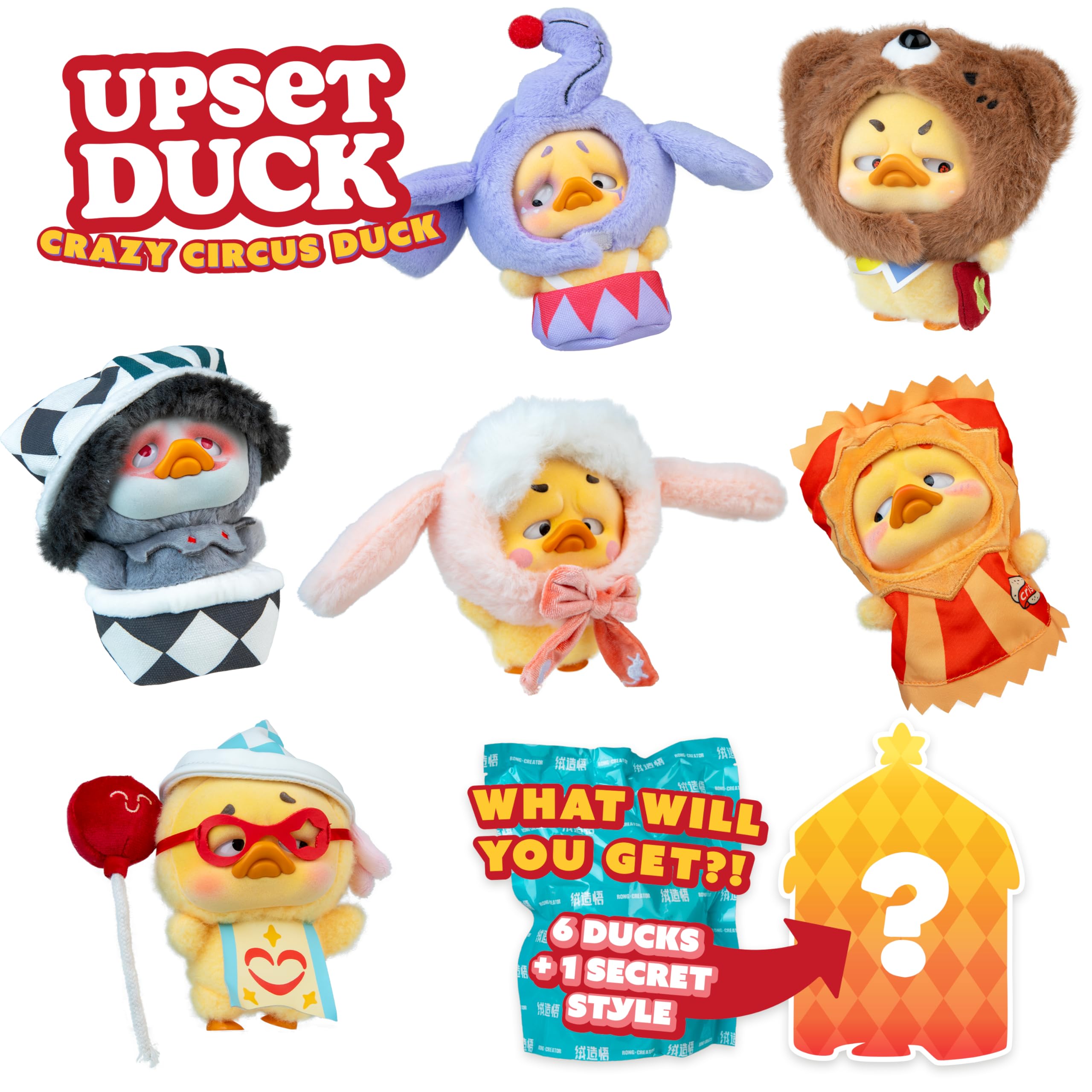 Amazon.com: ORB Official Upset Duck Blind Box Plush Figurine with