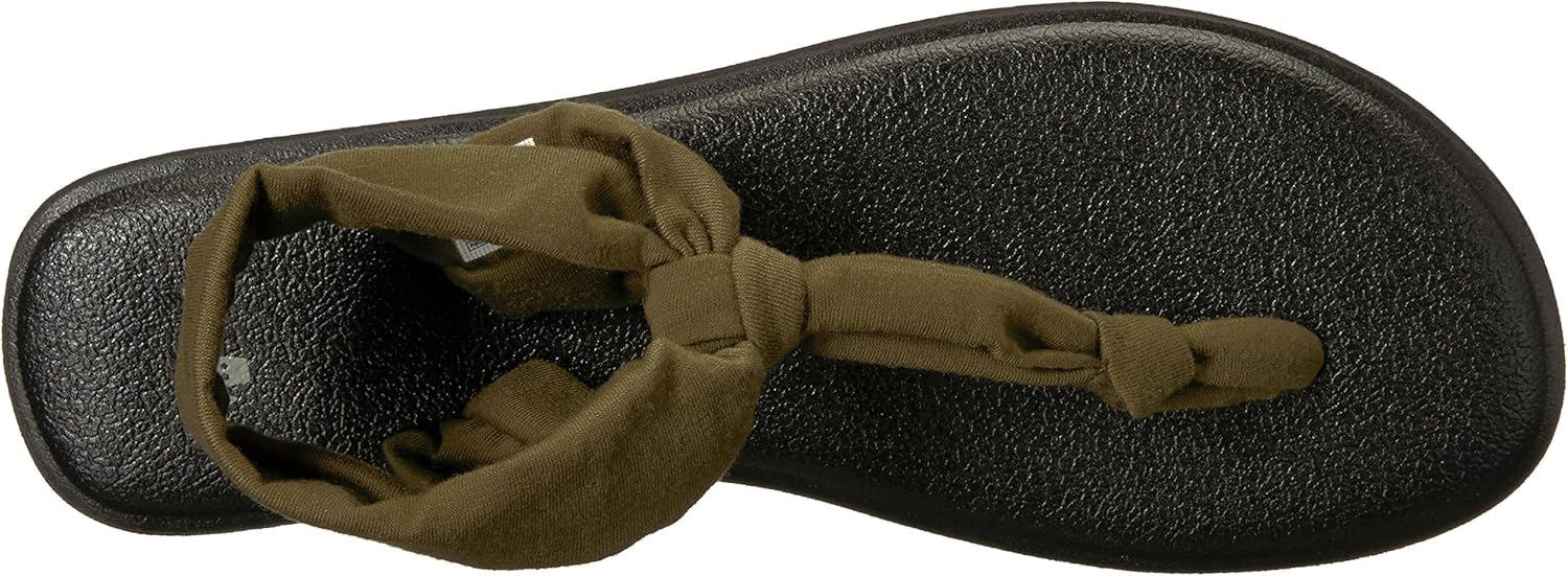 Sanuk Women's Yoga Sling Ella Sandal 11 Dark Olive