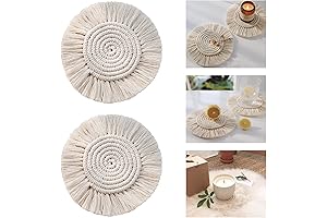 Bohemian Embrace: Macrame Coasters for Drink Essentials
