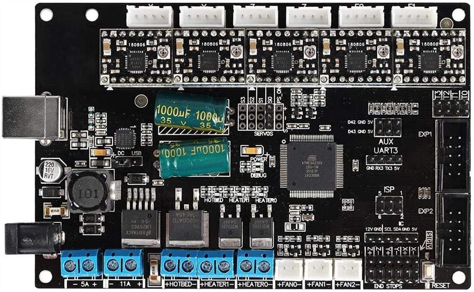 Amazon.co.jp: Trigorillaメインボードマザーボード+ 5倍A4988