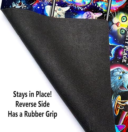 Vista 34 de MTG - Tapete de juego con bordes cosidos, parte inferior de goma antideslizante, tapete de juego TCG para gatos, superficie de goma lisa, tapete