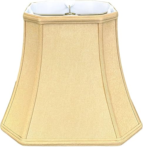 Royal Designs - Pantalla de campana de esquina de corte cuadrado, oro antiguo, 7.5 x 12 x 10.25 pulgadas