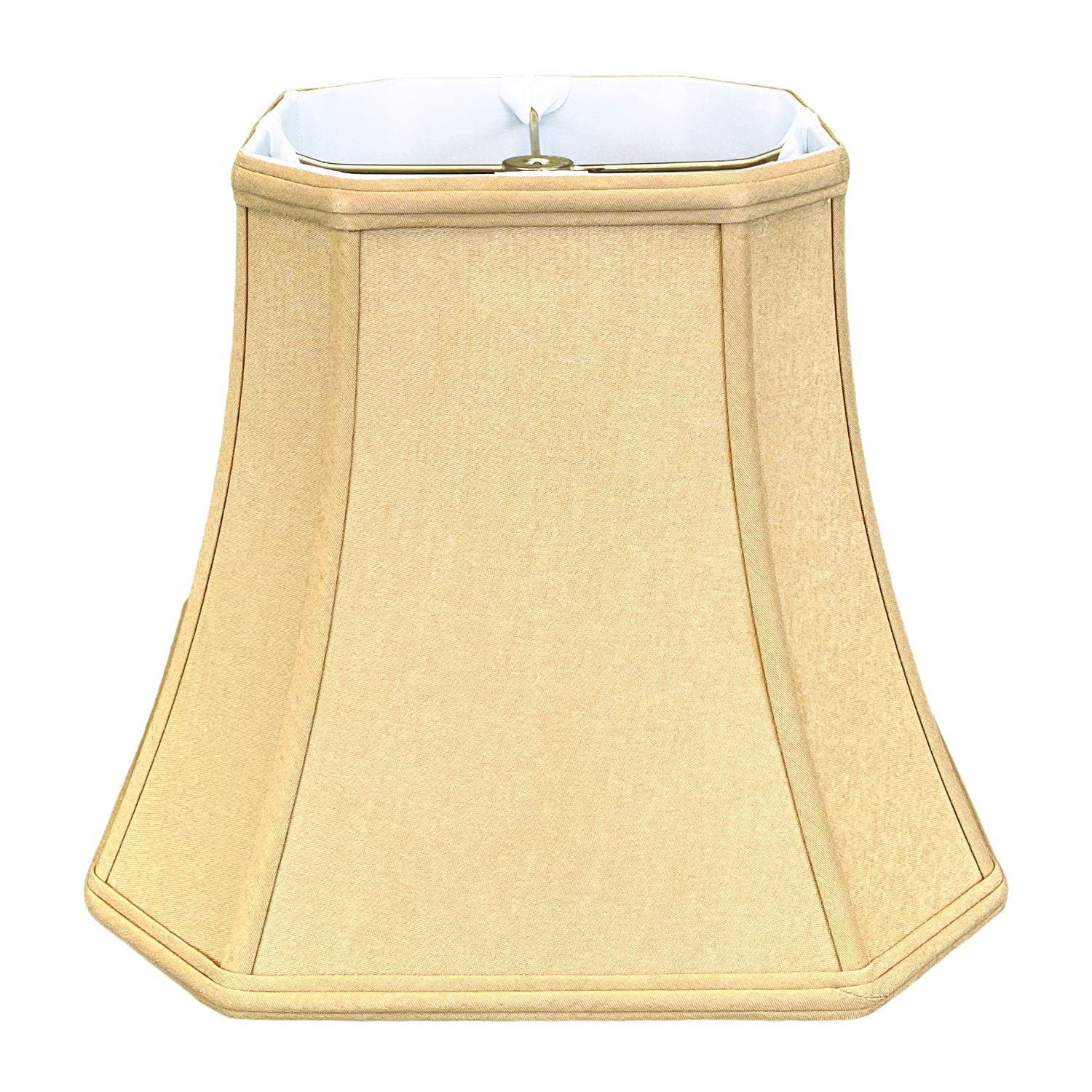Royal Designs Square Cut Corner Bell Lamp Shade, Antique Gold, 9 x 16 x 13