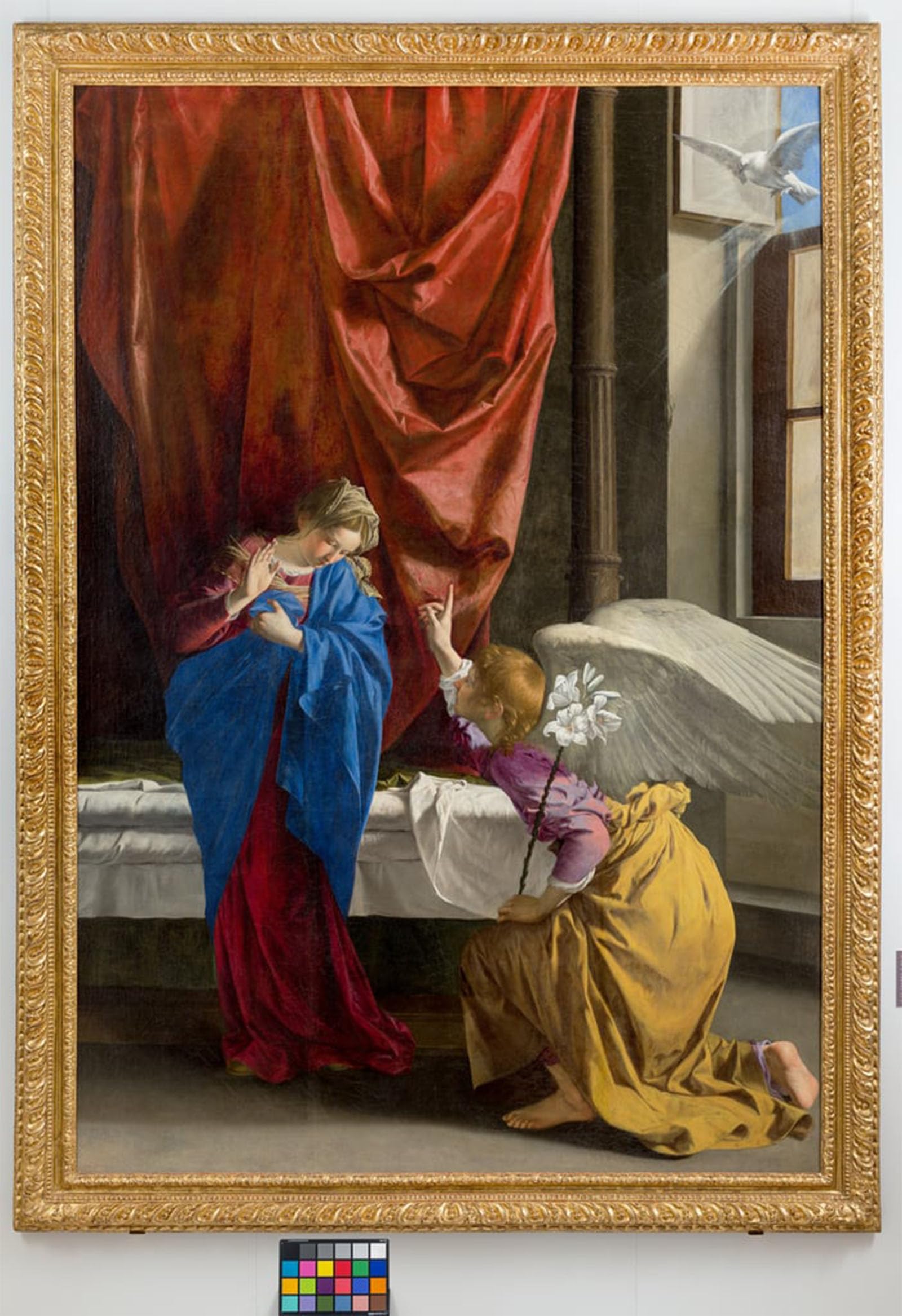 De Célèbres Tableaux l'Annonciation d'Orazio Gentileschi Déco Bureau Moderne 60x90 - 5