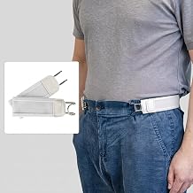 Metal Kancal  Tokas z Elastik Bel Kemeri 2 Adet Set   C rt C rt Ayarl  G r nmez Pantolon Kemeri, Erkek Kad n  ort Kot Kuma  Pantolon  in Pratik Lastikli Kemer
