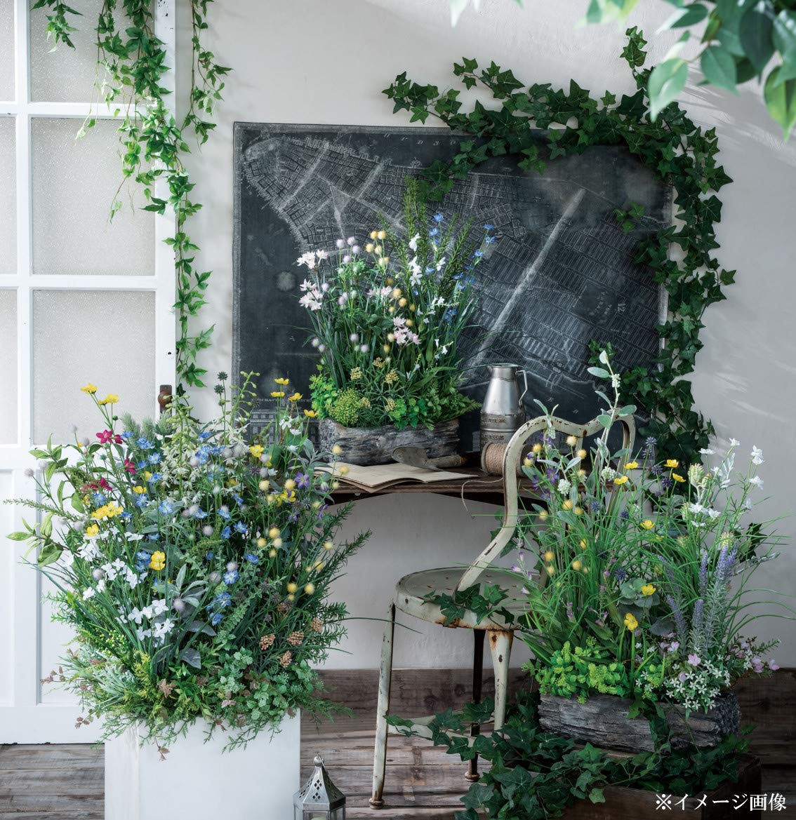 Amazon｜ASCA 造花 ラベンダーバンチ/ラベンダー 全長40cm A-33666-006