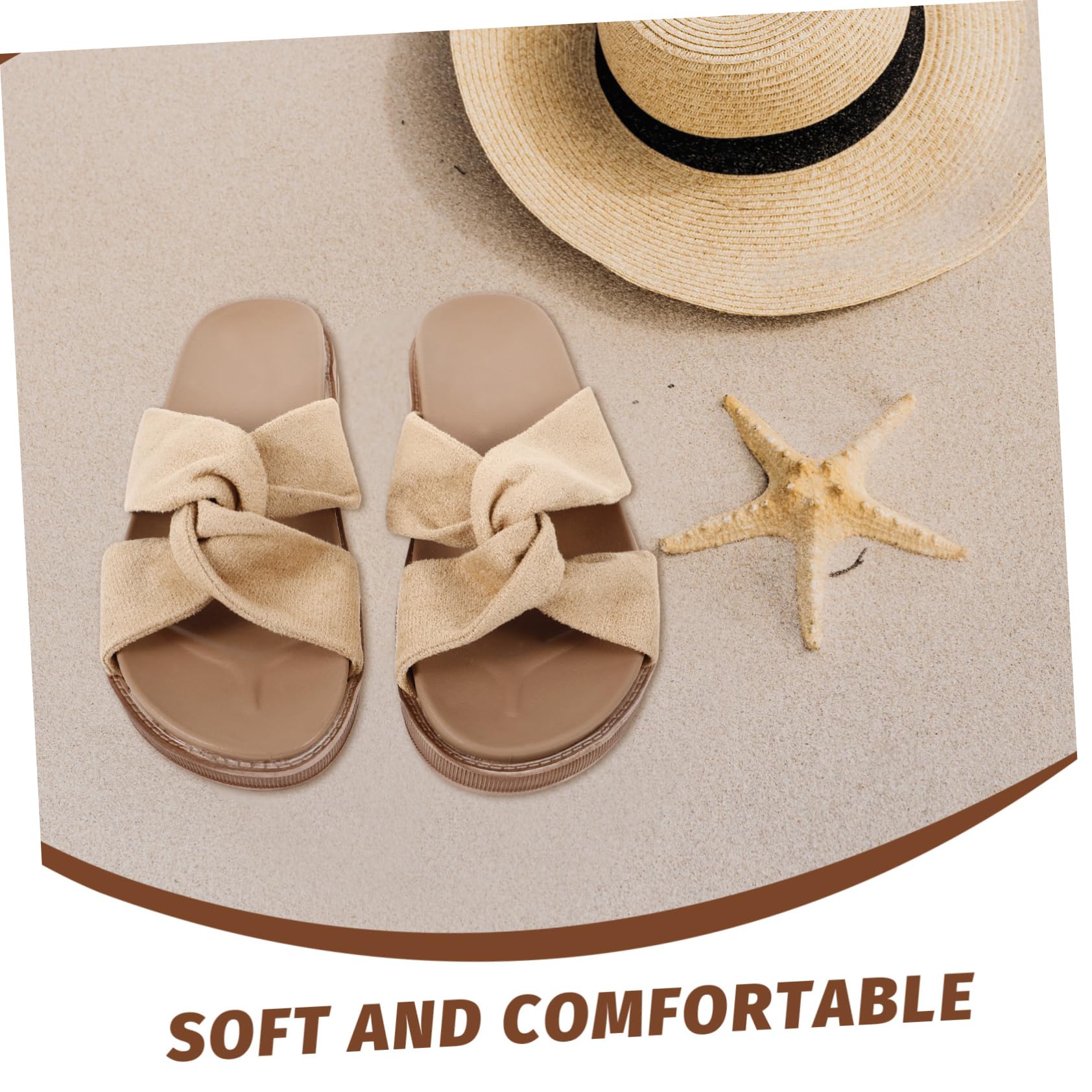 LIFKOME Sandalias Planas Zapatillas De Verano para Mujer Zapatillas De Mujer Sandalias De Mujer Zapatos De Playa De Verano para Exteriores Sandalias De Playa Antideslizantes Zapatos De