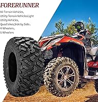Vista 7 de FORERUNNER - Neumáticos ATV 25x8-12, todo terreno, 6PR 25x8x12, ATV, UTV, Trail Mud Sand Off-Road (paquete de 2, sin cámara)