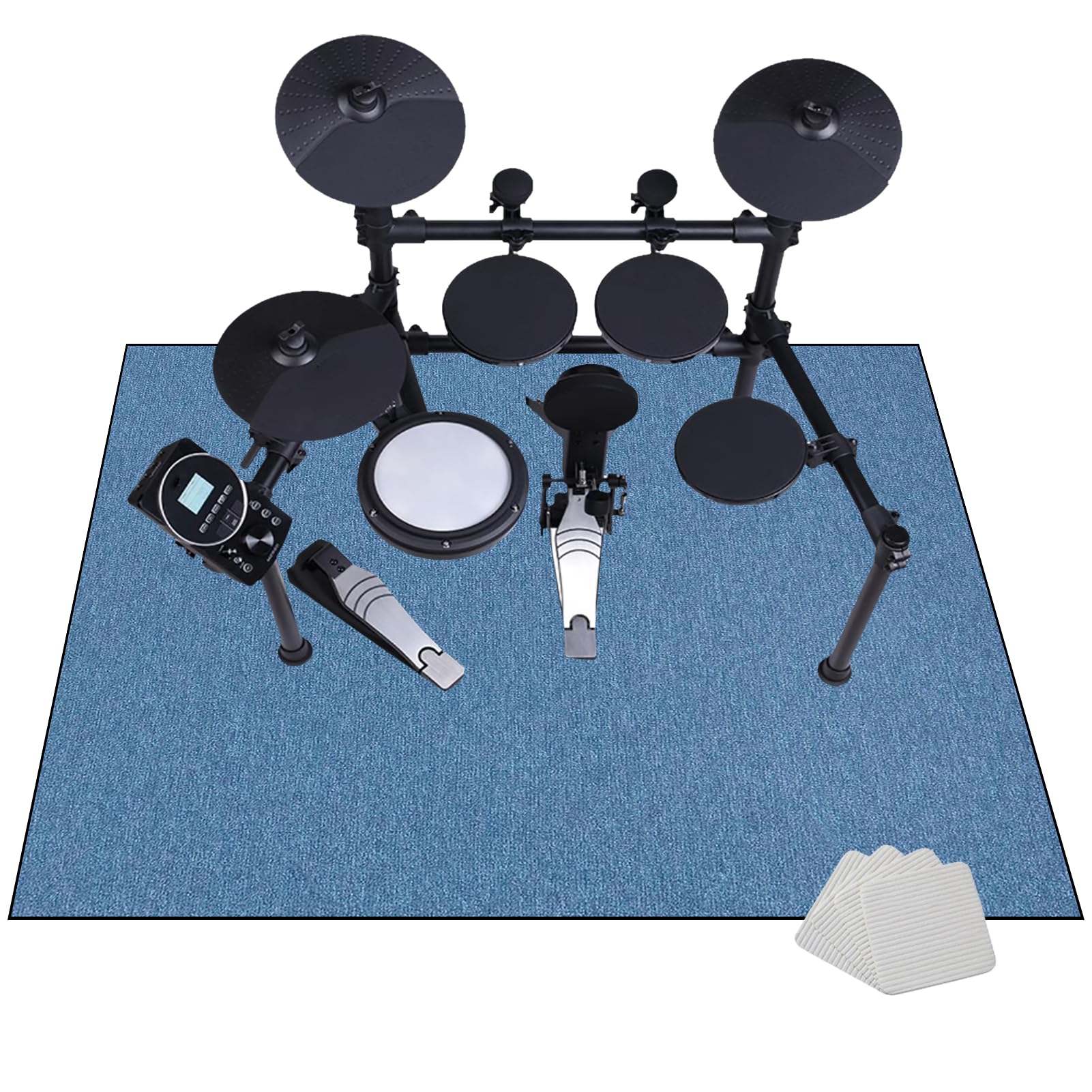 160 x 100 cm, mata dźwiękoszczelna, dywan perkusyjny, mata perkusyjna, zestaw perkusyjny, mata dźwiękoszczelna, koc muzyczny, do elektronicznych zestawów perkusyjnych, werbla i innych instrumentów