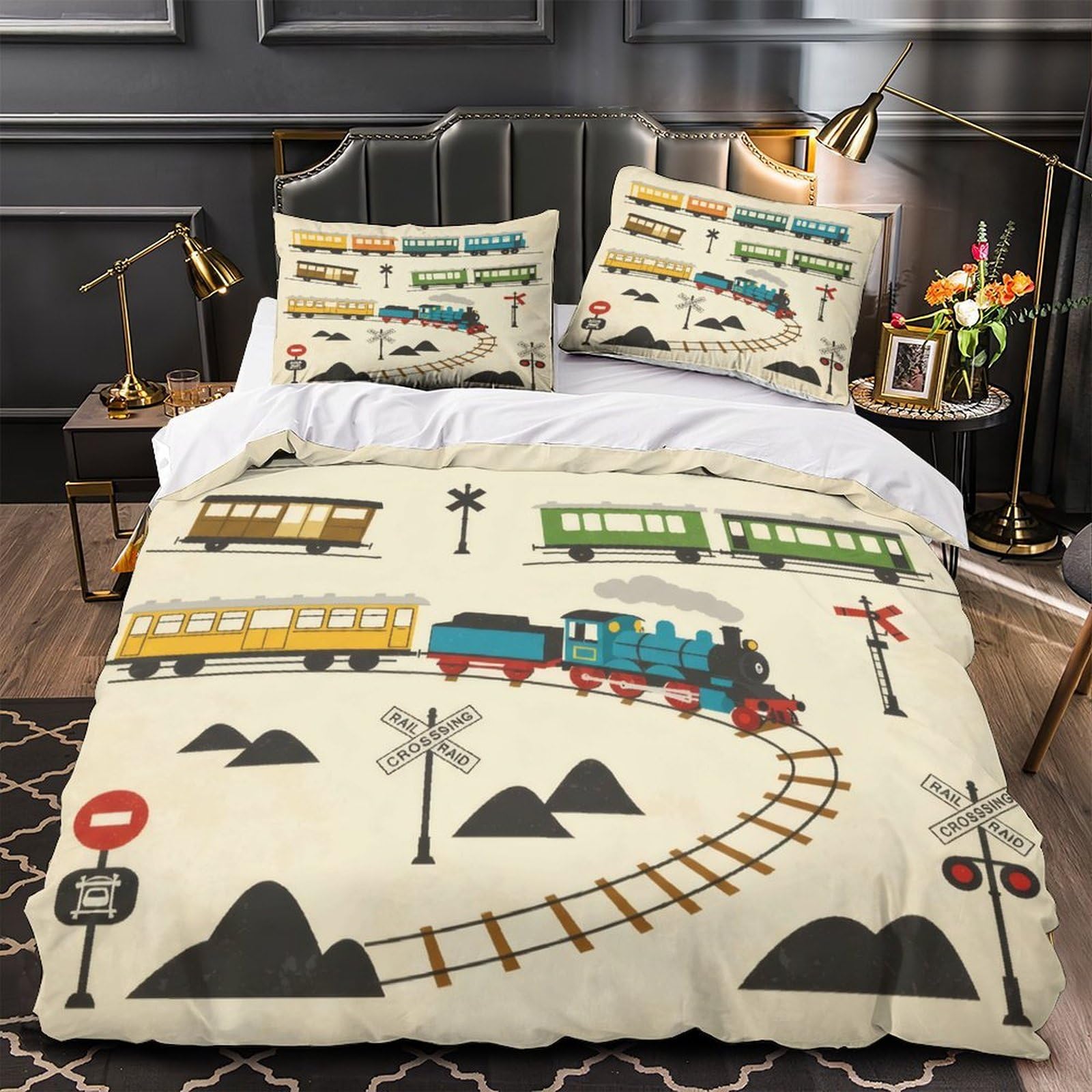 Housse de couette tracteur 3D 200x200 pour lit double ado