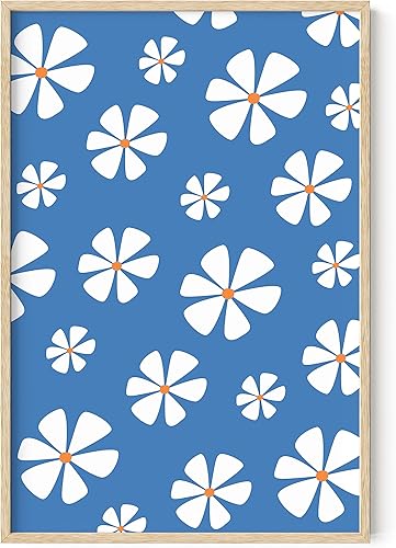 Vista 376 de HAUS AND HUES Evil Eye Decor - Navy Blue Wall Art, Evil Eye Wall Decor, Mykonos Artwork, Evil Eyes Print, Big Eyes Painting Print, Evil Eye Poster