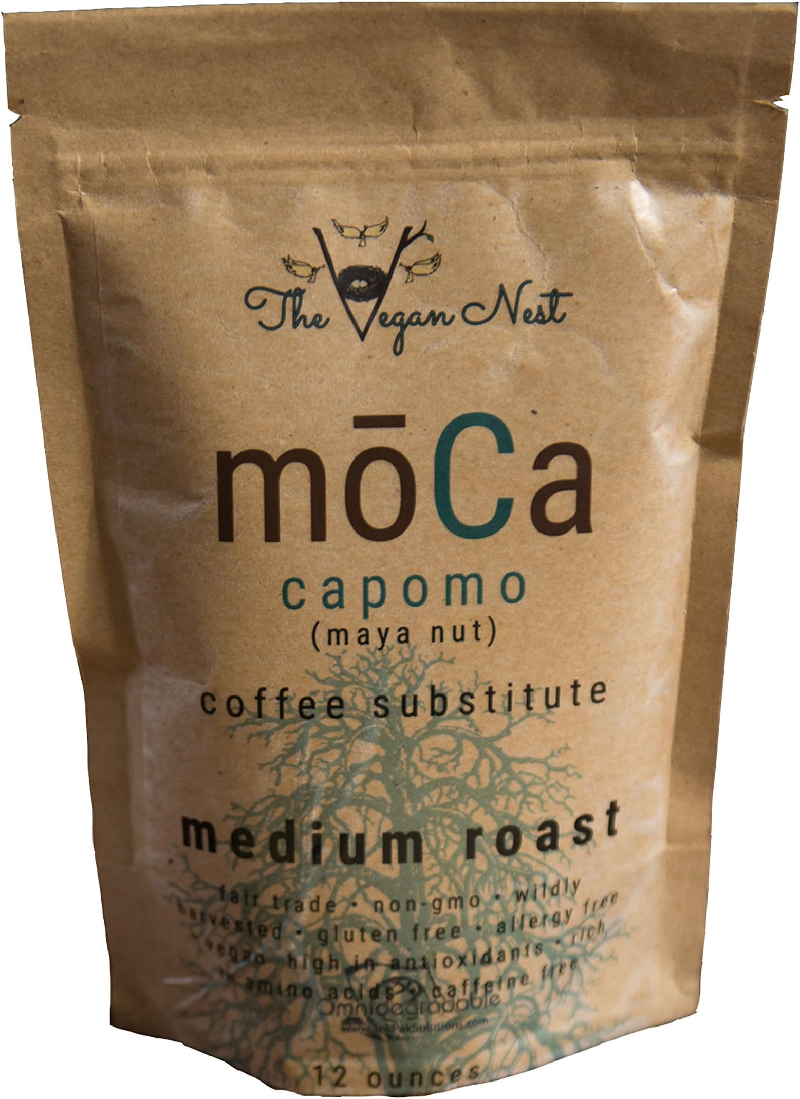 Capomo (Maya Nut/Maya Seed) moCa tastes LIKE coffee. NON GMO, NON Acidic, No Pesticides or Caffeine. Gluten, Allergy, Nut & Soy Free. Certified. Nutritious! Coffee Substitute ( 12 ounces) [Vergronix]
