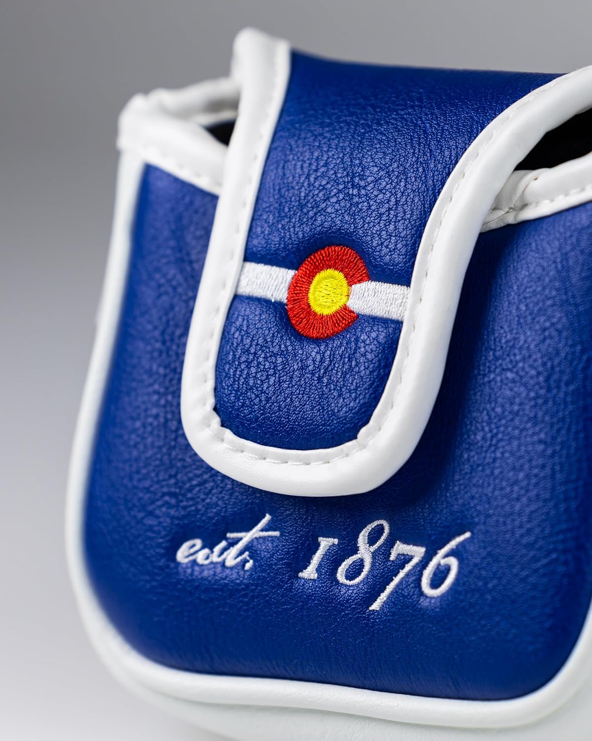 Pins & Aces Colorado Tribute Premium Golf Club Head Cover - Premium, Hand-Made Leather Headcover - CO Flag Styled, Tour Quality Golf Club Cover - Style & Customize Your Golf Bag