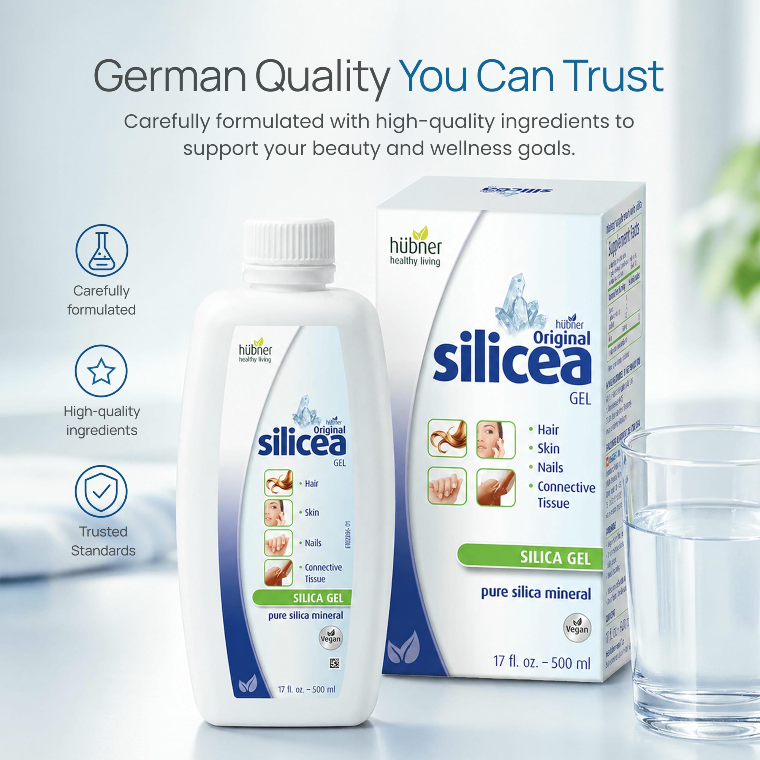 Hubner Original Pure Silicea Gel for Hair Skin & Nails 17 fl oz — Amazon image 7