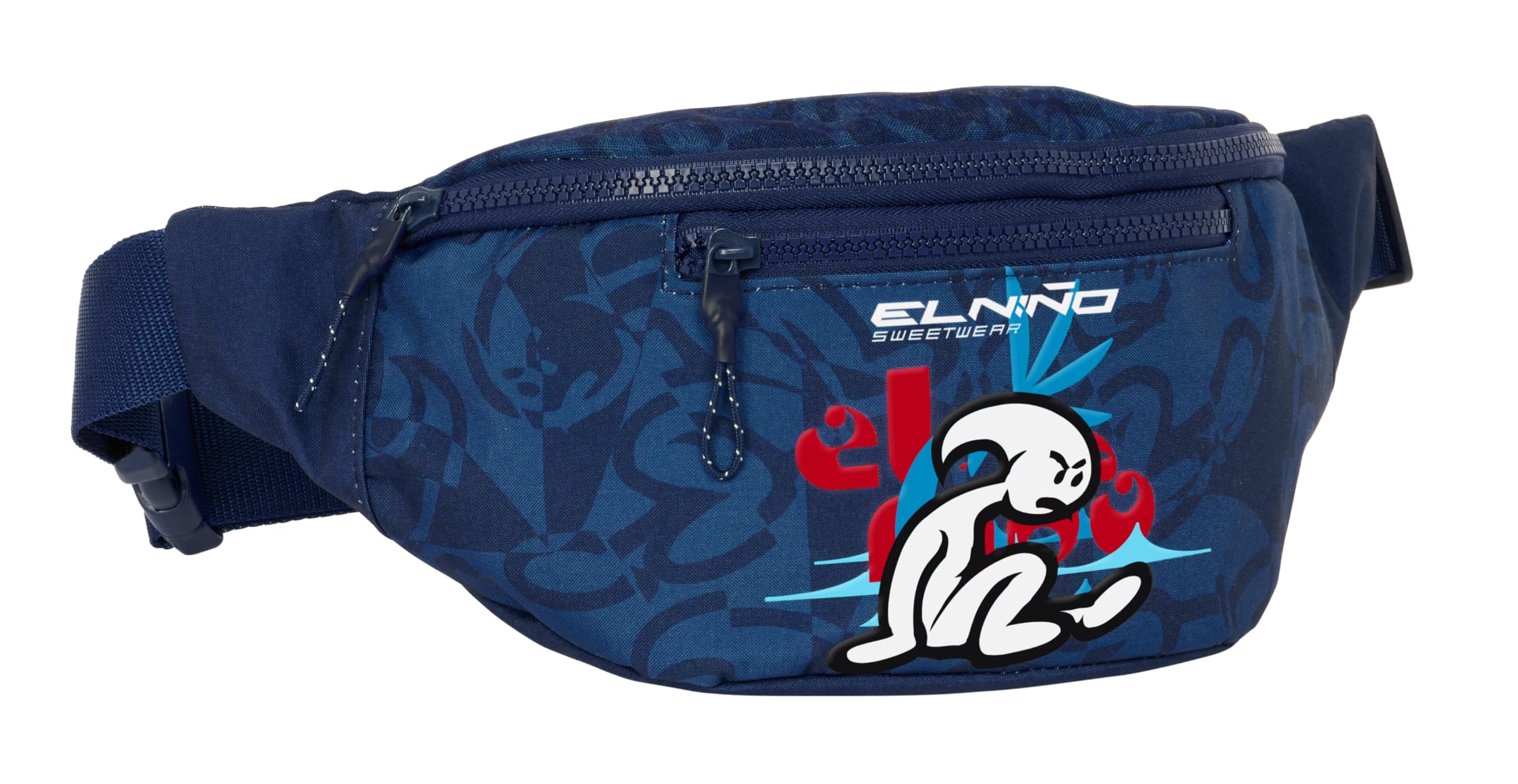 Safta EL NIÑO Paradise - Riñonera con Bolsillo Exterior, Ideal para Jóvenes y Niños de Diferentes Edades, Cómoda y Versátil, Calidad y Resistencia, 23x9x12 cm, Color Azul Marino