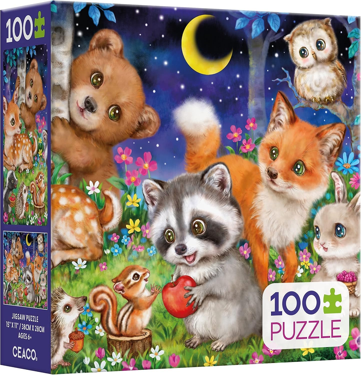 Kayomi Harai - Woodland Friends - 100 Piece Jigsaw Puzzle
