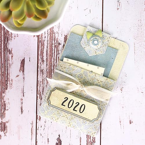 Miniatura 7 de Paquete de 3 tarjetas de plantilla 3D, troqueles de corte de metal para álbum de recortes, flores, hojas, sobre, regalo, tarjeta de papel, troqueles