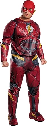 Rubies Costume Co. Mens Justice League Deluxe Plus Size Flash Costume