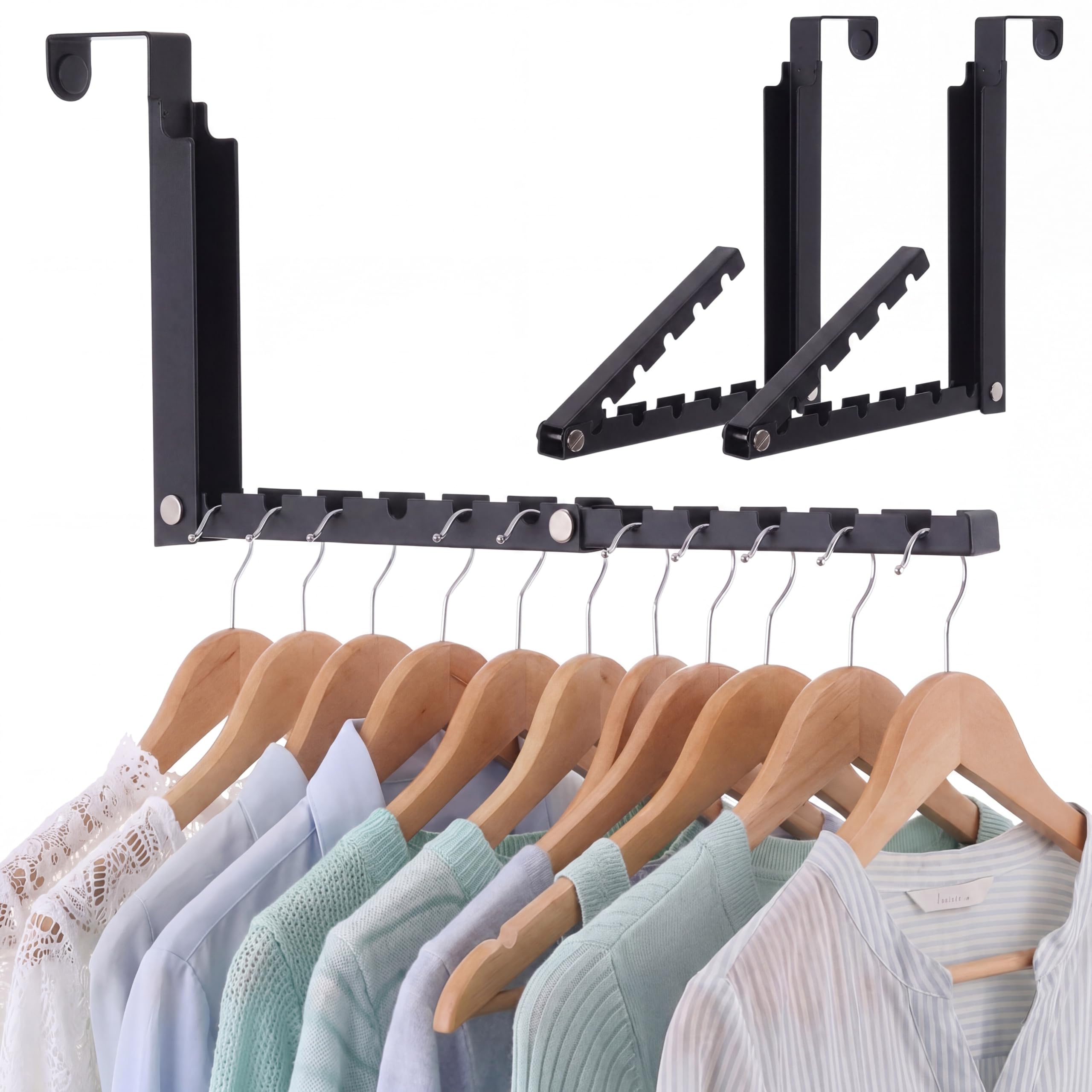 Photo 1 of LemonRoad 2 Pack Foldable Over Door Hooks Hanger