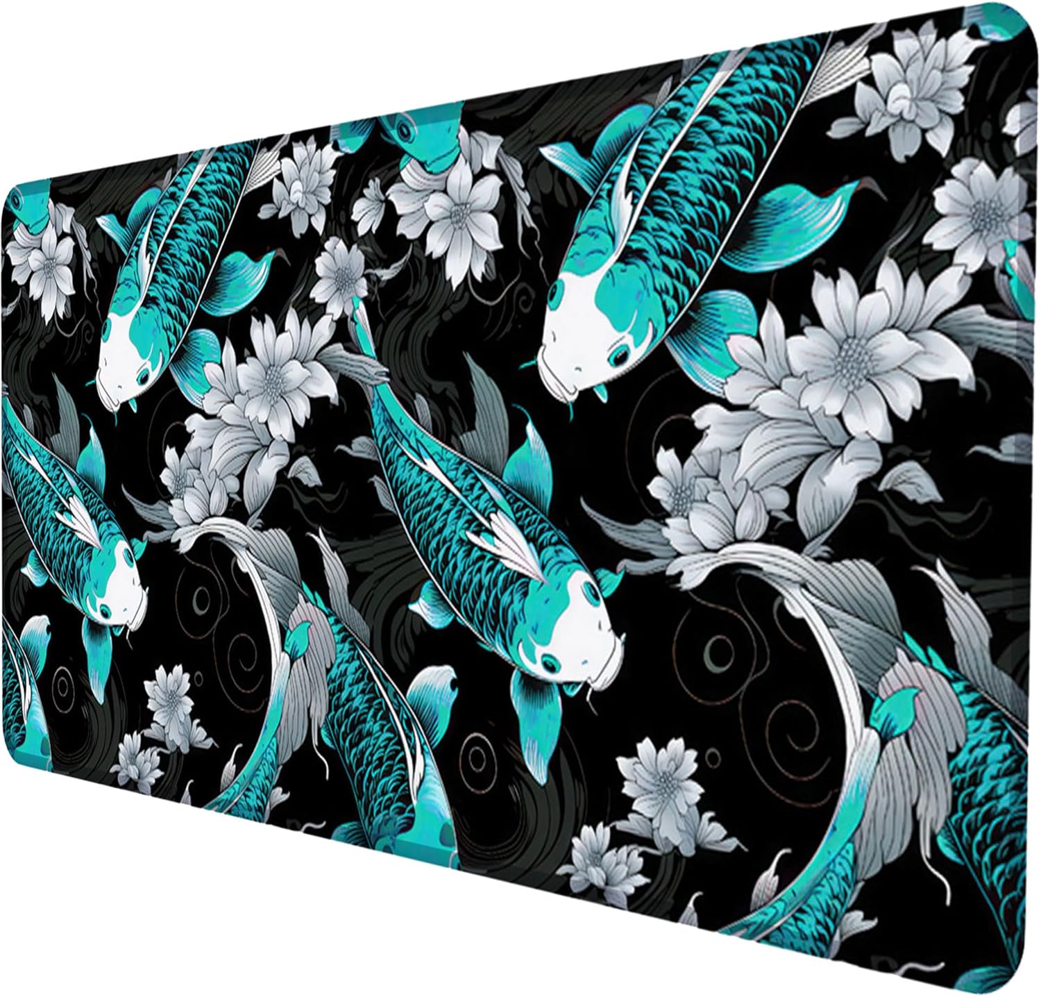 RISOKA XXL Gaming Mauspad 900x400mm - Vernähte Kanten & Wasserabweisend - Anime Design Für Gamer & Büro