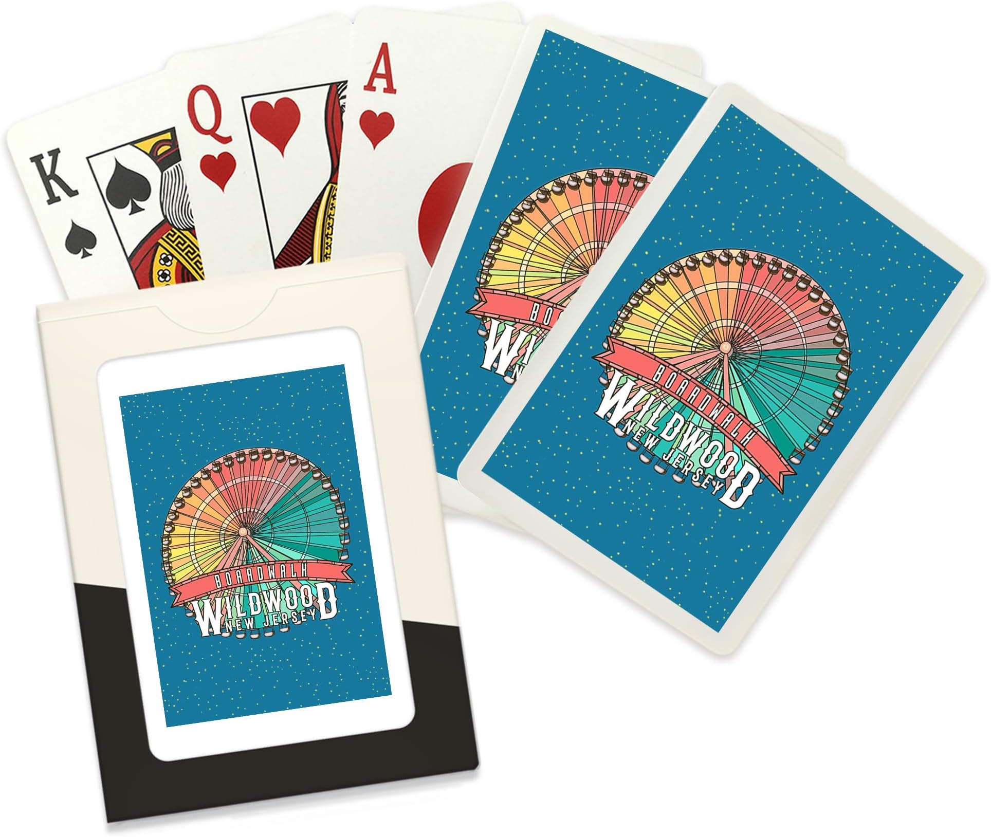 Wildwood, New Jersey, Ferris Wheel, 52 Playing Cards for Adults, Poker Size Card Deck