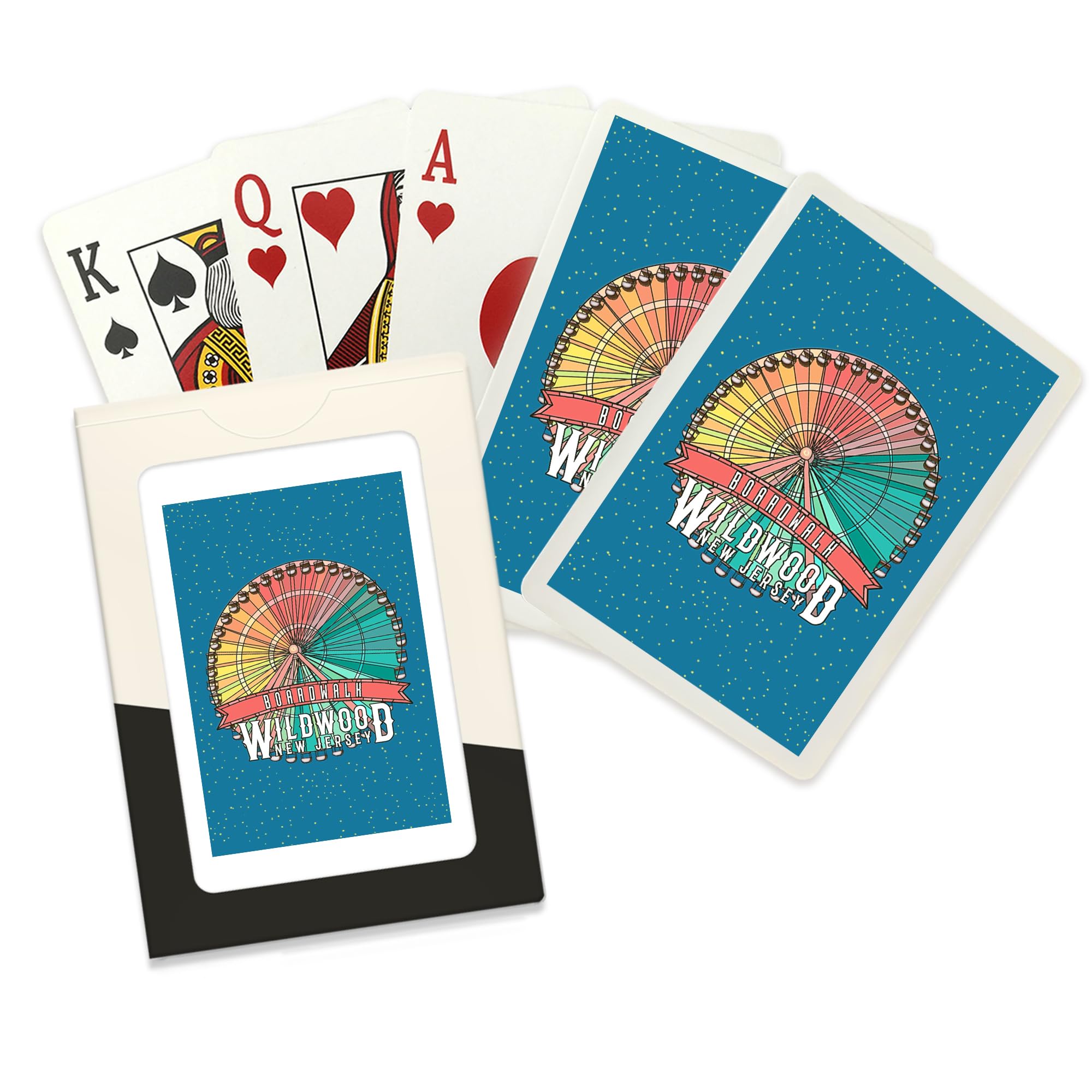 Wildwood, New Jersey, Ferris Wheel, 52 Playing Cards for Adults, Poker Size Card Deck