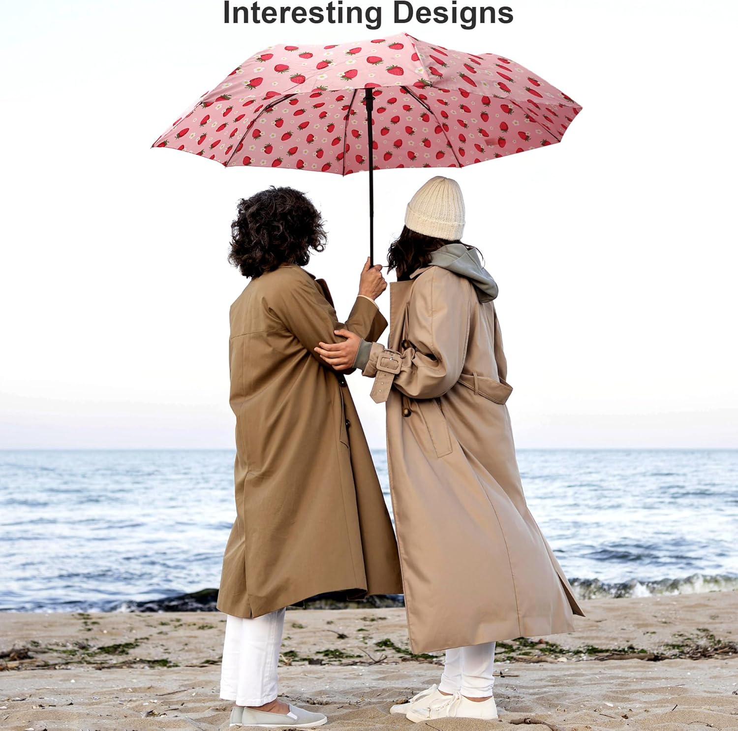 Nollia Windproof Automatic Travel Umbrella, Compact Portable with Reinforced Ribs for Sun & Rain - Image 3