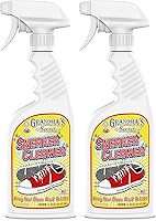 Vista 12 de Grandma's Secret Limpiador de Tenis - Limpiador de Zapatos para Goma, Lienzo y Cuero - Espray Quitamanchas Elimina la Suciedad, la Mugre y el Césped