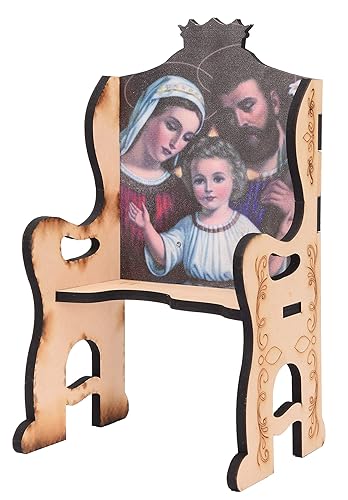 AC Quinceañeras and More Silla Sagrada Familia Baby Jesus chair silla de madera para nino dios baby jesus accesories 3