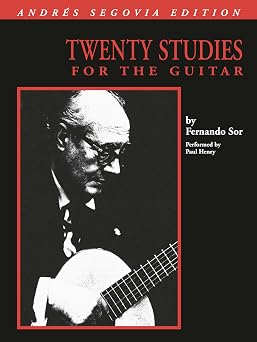 Twenty Studies for the Guitar - Andres Sergovia Edition | Transcribed and Fingered with Essential Etudes and Repertoire for Intermediate to Advanced Players | Classical Guitar Sheet Music Book-电子书百科大全